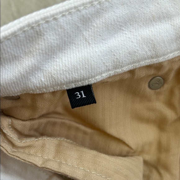 7 For All Mankind Megaflare White Jeans | 31 - Picture 9 of 10